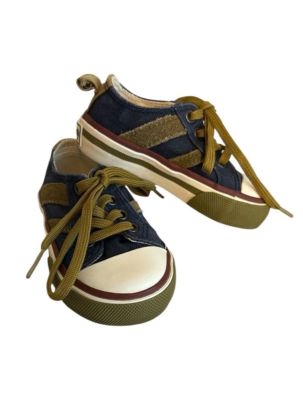 OshKosh B'gosh Blue and Green Sneakers with Rubber Toe Cap